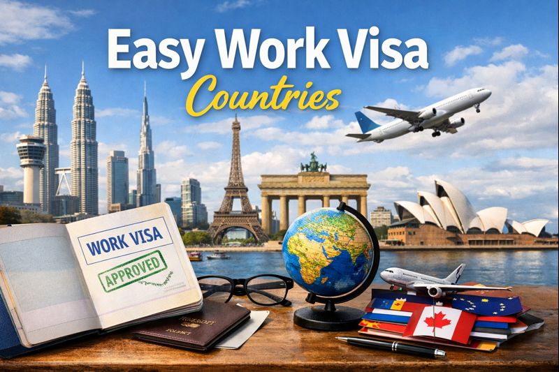 easy work visa countries